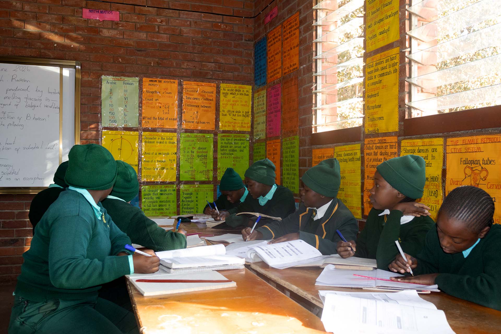 Learners at Takakunda Primary School